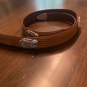 Genuine leather University of Florida Gator logo belt